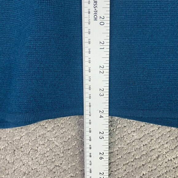 Talbots Merino Wool Sweater Blazer Women 1XP Petite Teal - Picture 12 of 12